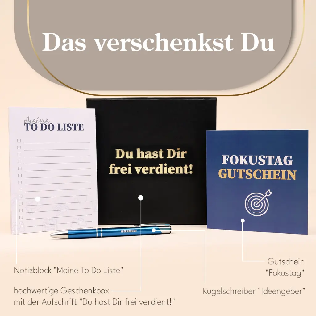 Zeitgeschenk "Dein Fokus-Tag"