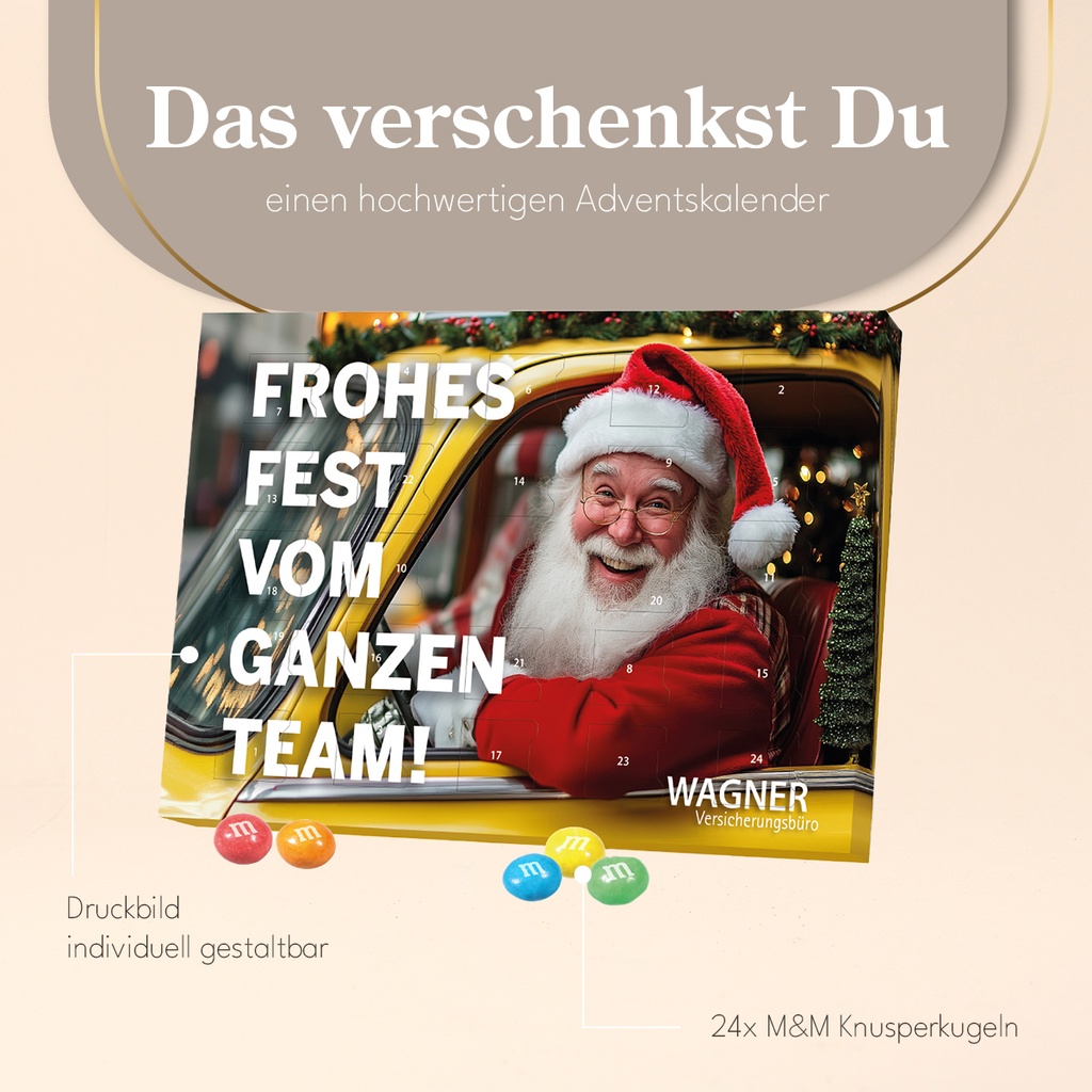 3D Adventskalender "Container" mit Milka Schokolade