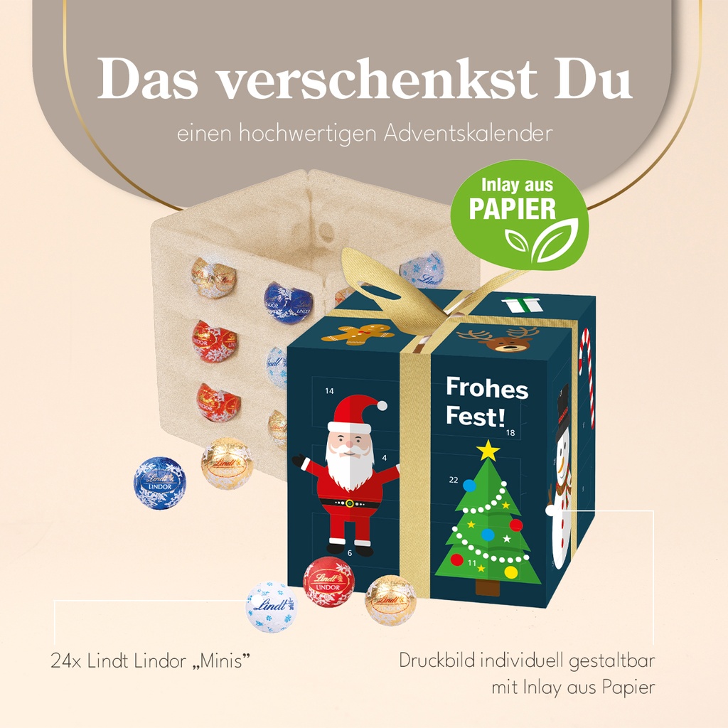 3D Adventskalender "Container" mit Milka Schokolade