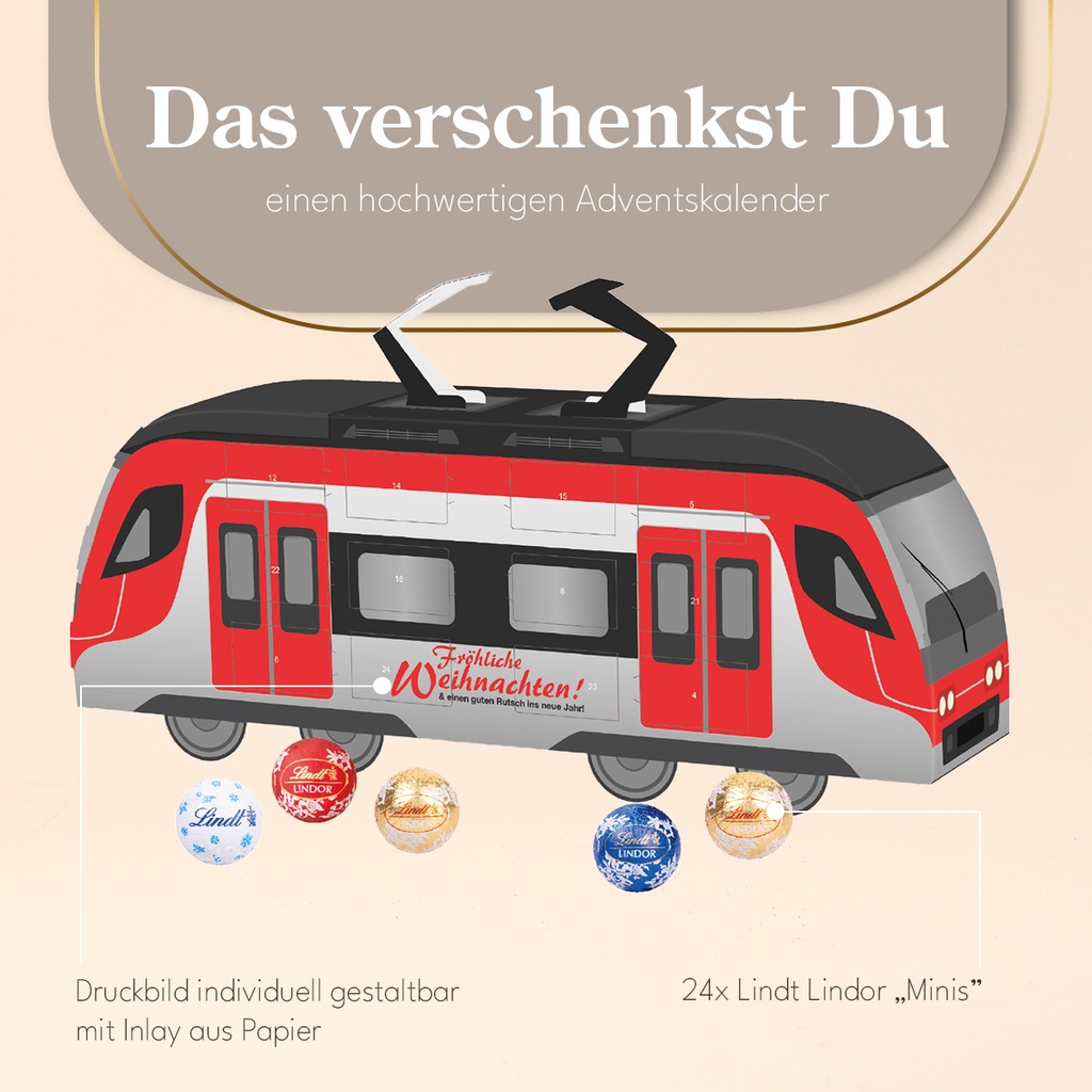 3D Adventskalender "Container" mit Milka Schokolade