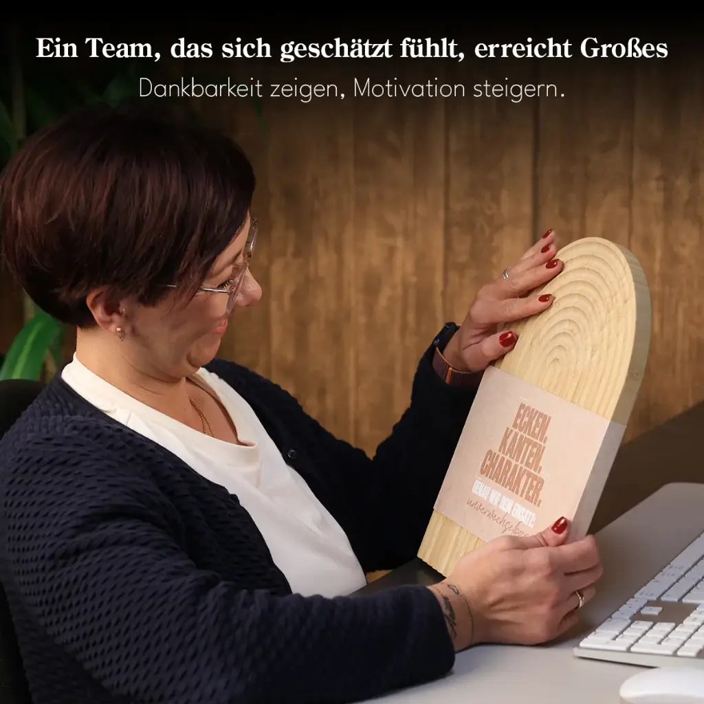 Schneidebrett "Ecken. Kanten. Charakter"