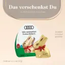 Werbeaufsteller Lindt Goldhase mit Glöckchen, 50 g