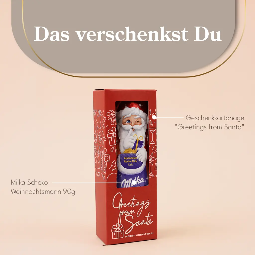 Schokoweihnachtsmann "Greetings from Santa" - Lindt