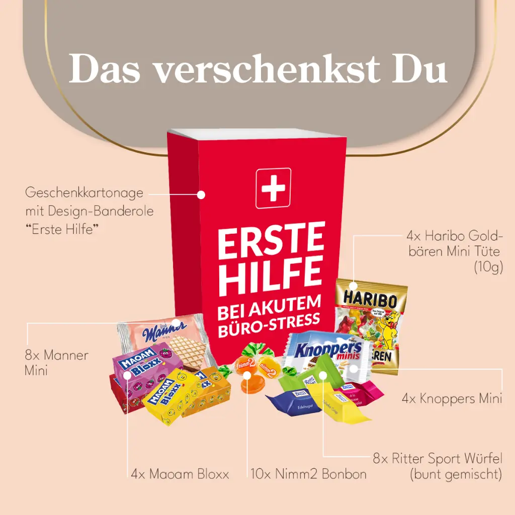Notfallbox "Erste Hilfe bei akutem Büro-Stress"