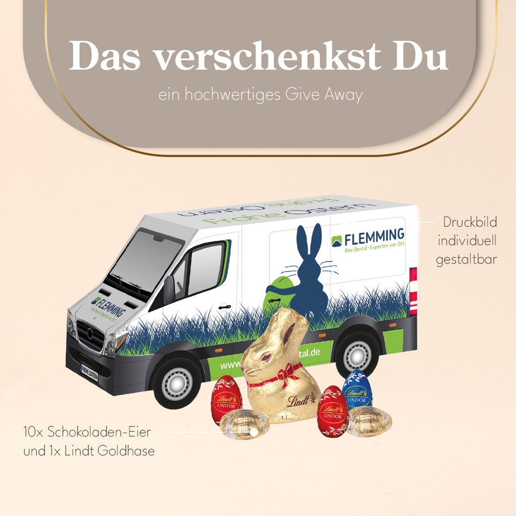 3D Präsent Transporter mit süßer Füllung