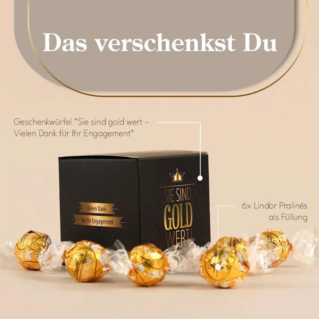 Sie sind Gold wert Würfel XL
