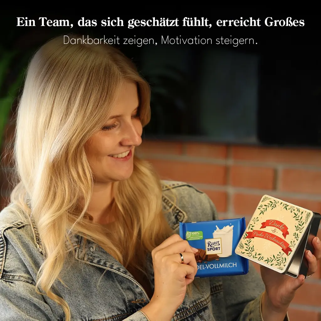 Danke & frohe Weihnachten - Ritter Sport Dose