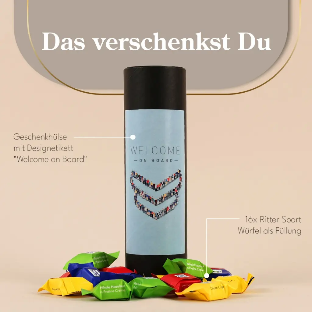 Geschenkhülse "WELCOME" - Ritter Sport