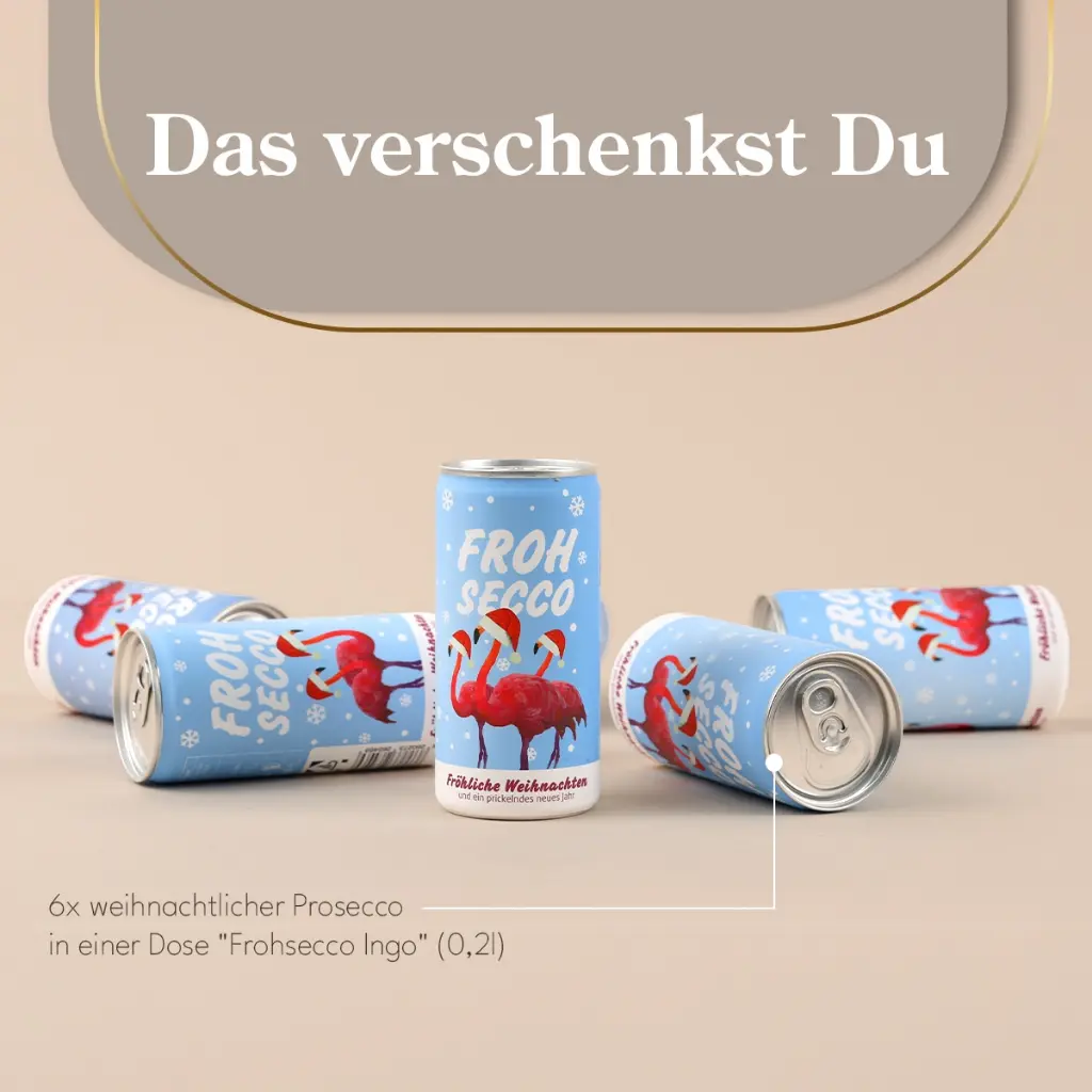 FrohSecco – Edition Ingo – 6x prickelnder Weihnachtsgruß