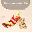 Werbeaufsteller mit Lindt-Goldhase