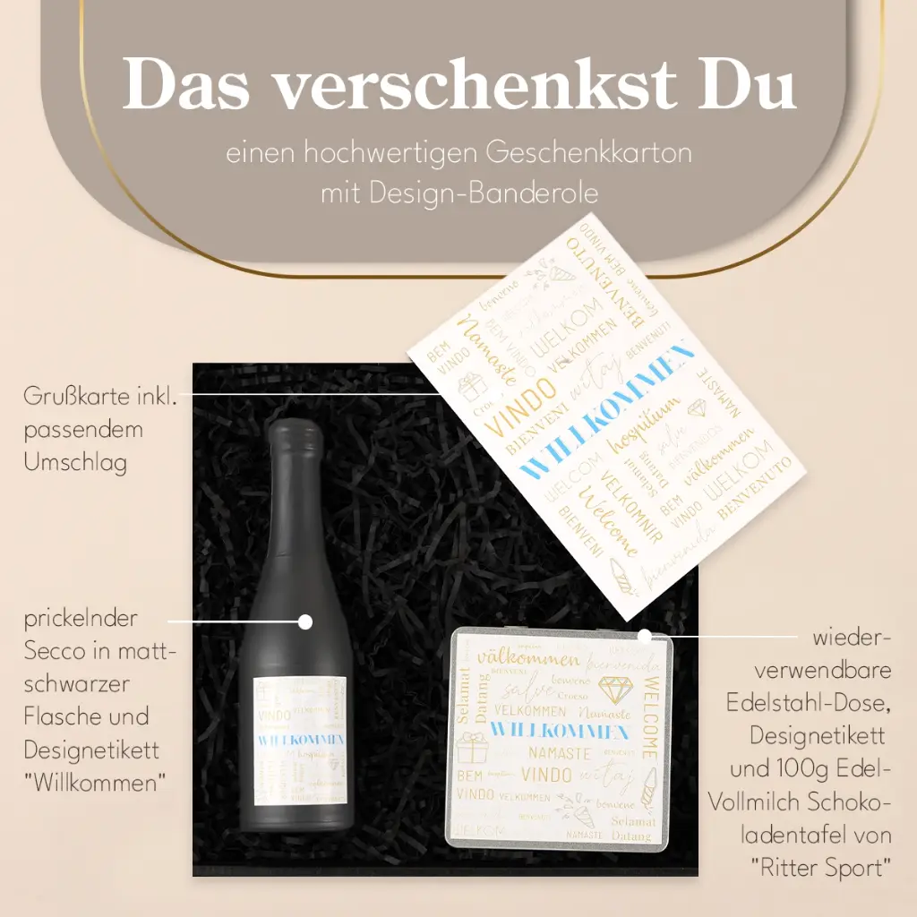 Willkommen International - Geschenkset