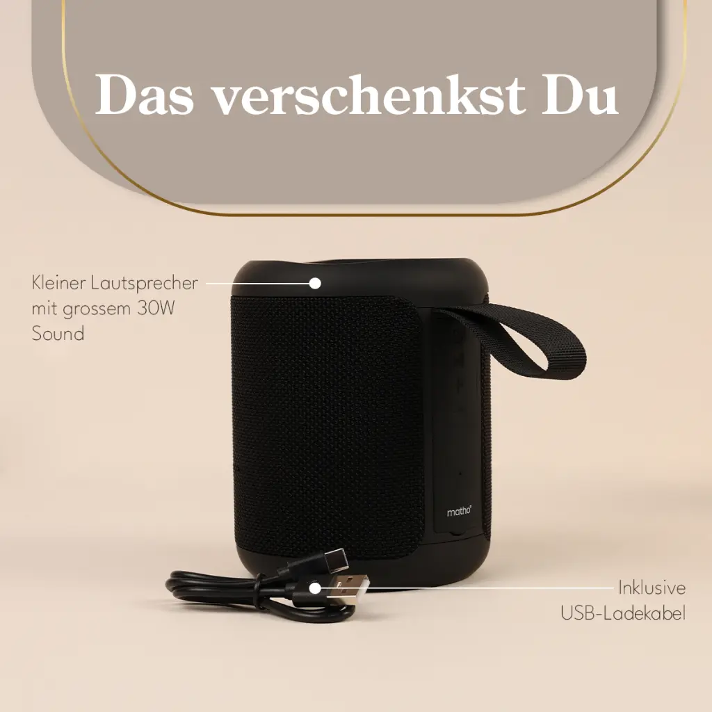 BOOM! Kleiner Lautsprecher
