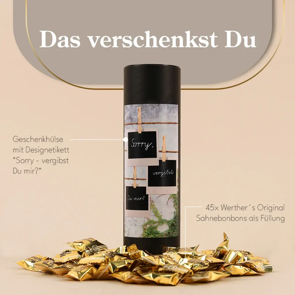 Geschenkhülse "Sorry - vergibst Du mir?" - Werther´s Original