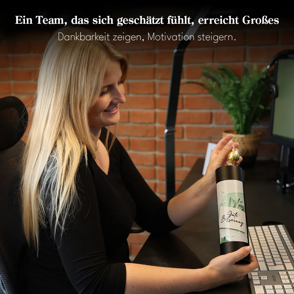 Geschenkhülse "Gute Besserung" - Lindt