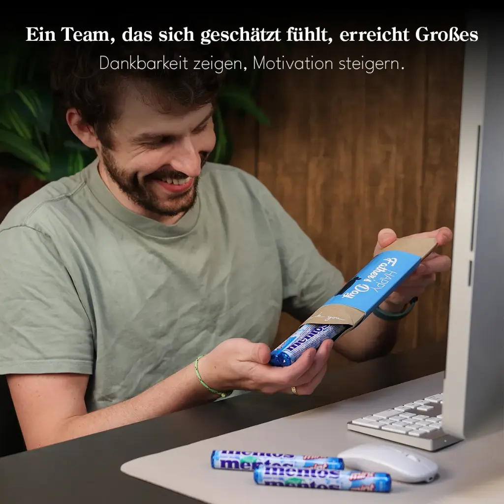 Pillowbox "Happy Father´s Day" - Mentos Menthol