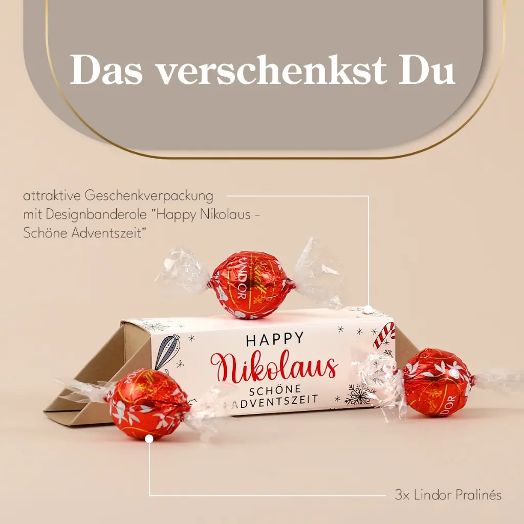 Geschenkverpackung "Happy Nikolaus" - Lindt