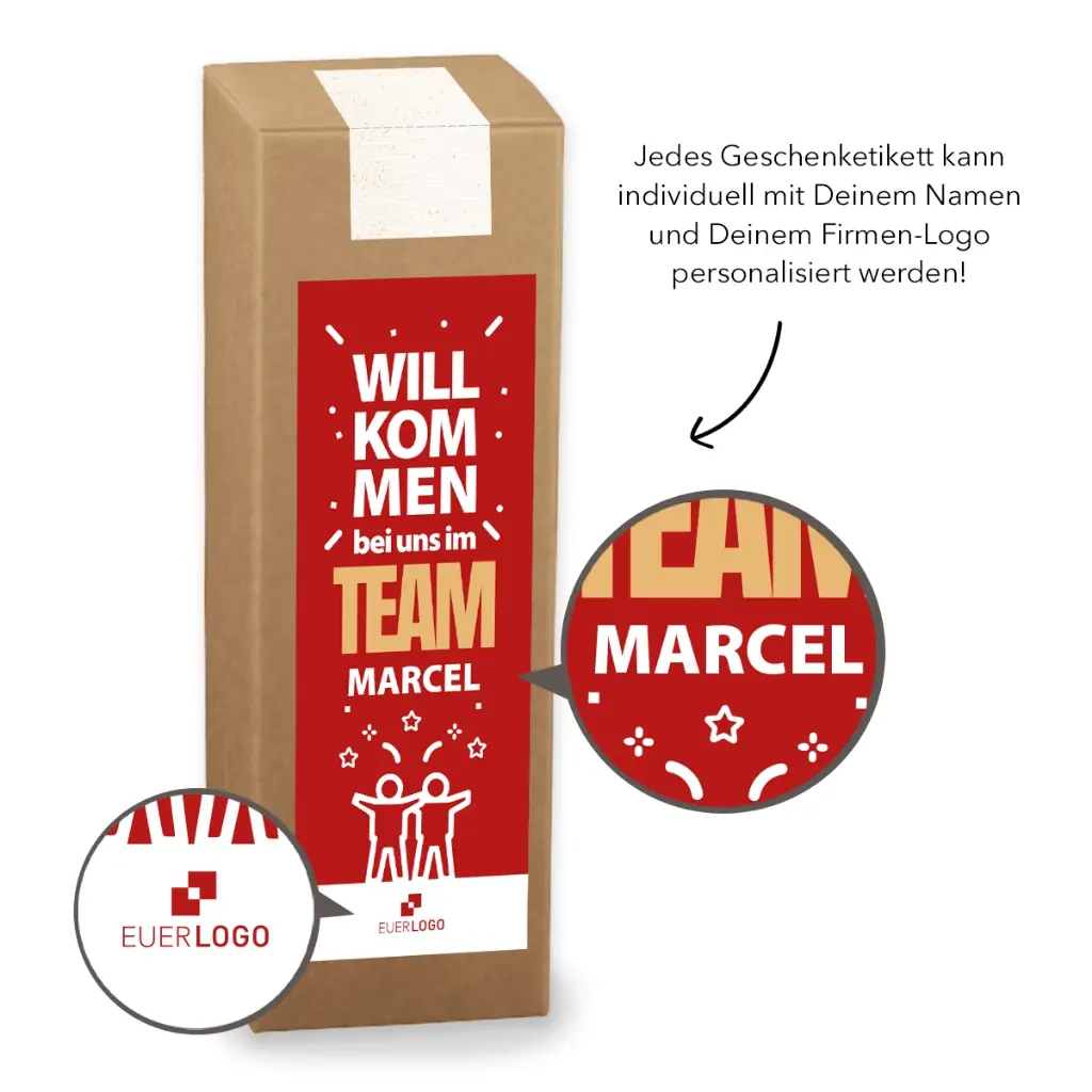 Vakuum-Trinkflasche - Willkommen im Team