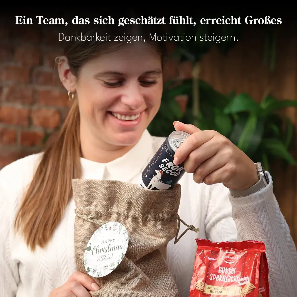 Weihnachtssäckchen "Happy Christmas"