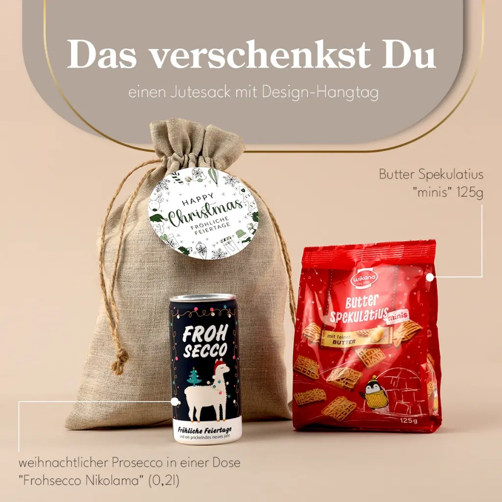 Weihnachtssäckchen "Happy Christmas"
