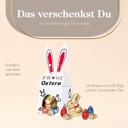 3D Präsent „Häschen“ mit Lindt Eier und Goldhase