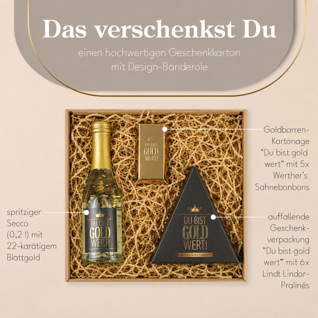 Geschenkset "Gold wert" - Du
