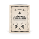 Karte: Retro Old Christmas