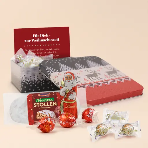 [WP13608] Geschenkdose "Frohe Festtage"