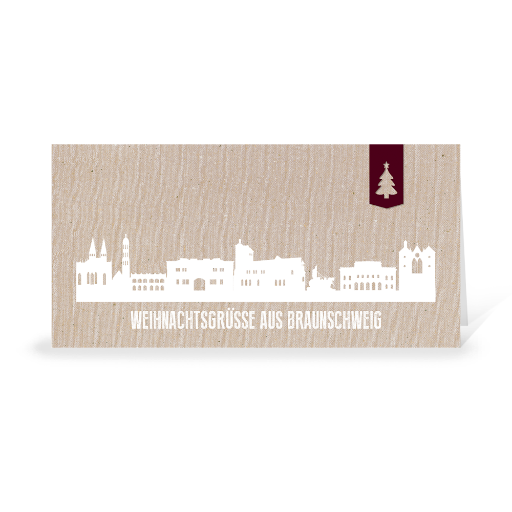 Karte: Skyline modern - Braunschweig