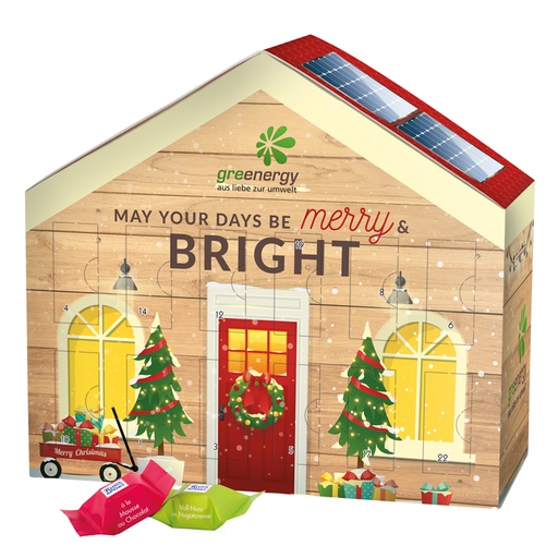 [1091-RSS] Adventskalender Haus, Ritter SPORT Schokowürfel