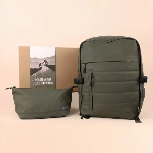 [WP13609] Geschenkset XL "Travel-Kit" - Olivgrün