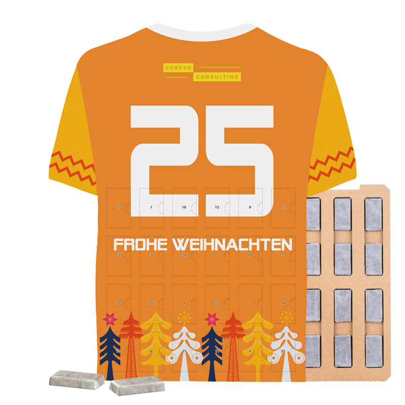 Täfelchen Adventskalender Trikot ECO - Napolitain 