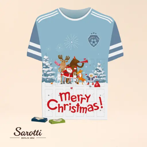 [1323-TRIKOT-S] Täfelchen Adventskalender Trikot -  Sarotti 