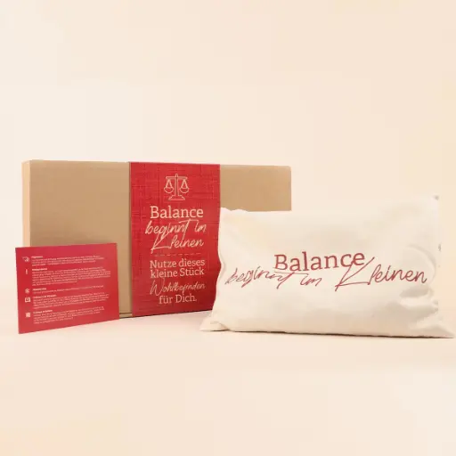[WP13581] Kirschkernkissen "Balance beginnt im Kleinen"