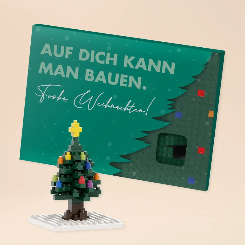 XMAS-Baustein-Set "Auf Dich kann man bauen"