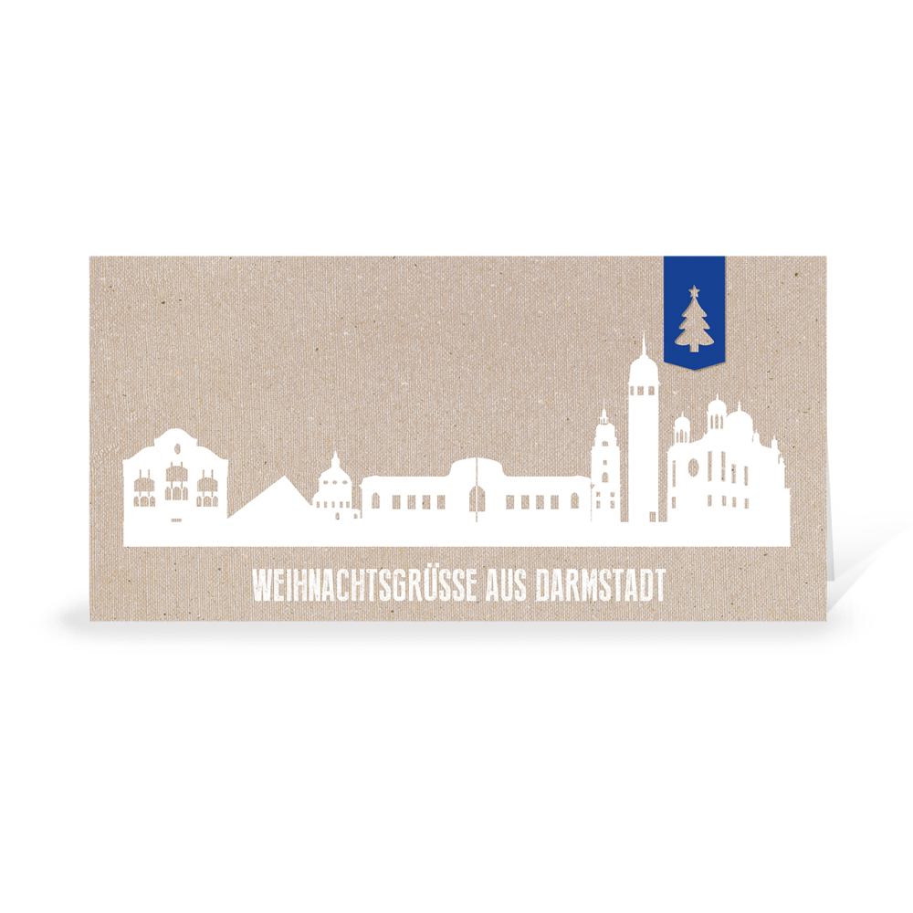 Karte: Skyline modern - Darmstadt