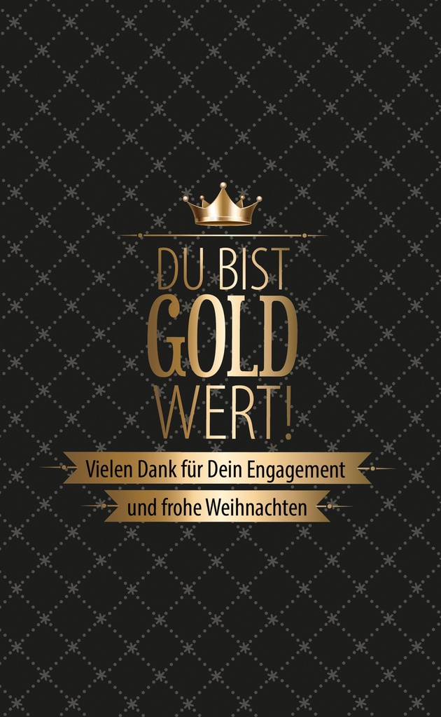 Motiv "Du bist gold wert"