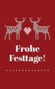 Motiv "Frohe Weihnachten Stick"