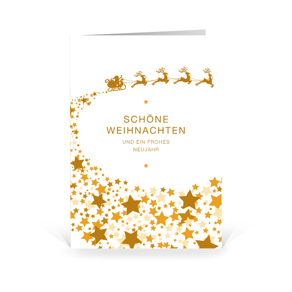 Karte: Sternenstaub weiß