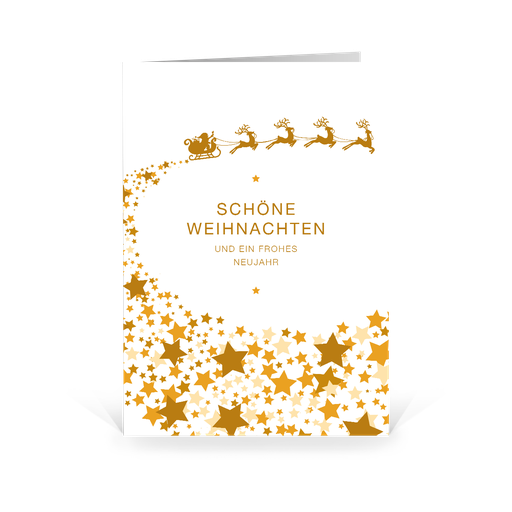 [WP10997] Karte: Sternenstaub weiß (Wir gestalten gratis für Dich)