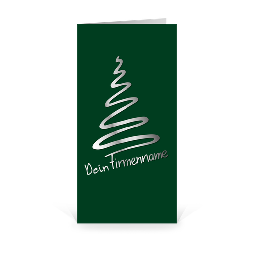 [WP754] Karte: Handsigniert - Weihnachtsbaum (Wir gestalten gratis für Dich)