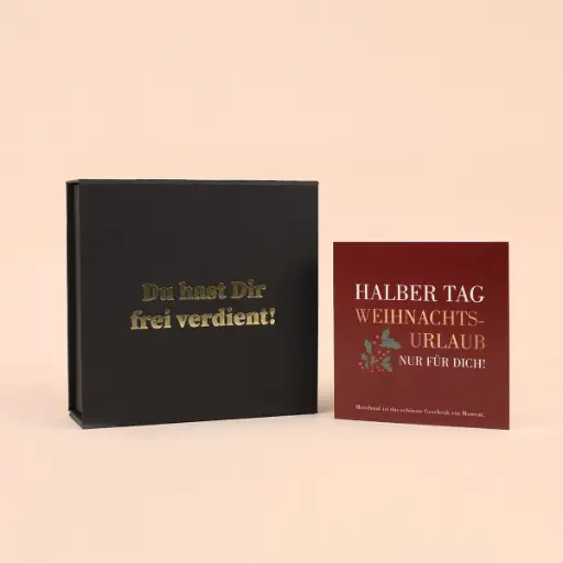 [WP13624] Zeitgeschenk "Halber Tag Weihnachts-Urlaub"