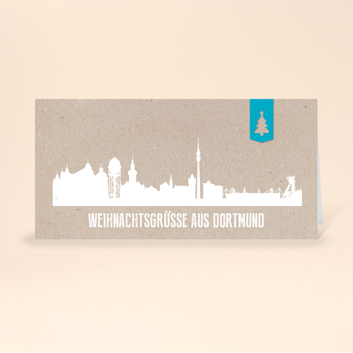 [WP10743] Karte: Skyline modern - Dortmund (Wir gestalten gratis für Dich)