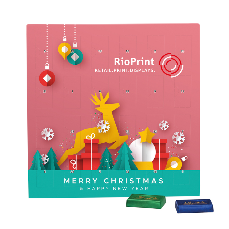 Täfelchen Adventskalender, Lindt Schokotäfelchen