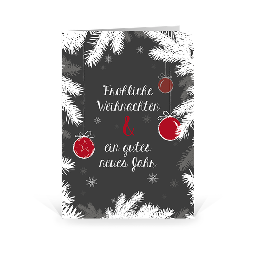 [WP5041] Karte: Tannenzweige (Wir gestalten gratis für Dich)