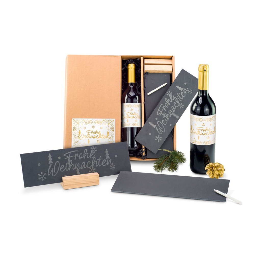 Geschenkset "Schiefer & Wein"