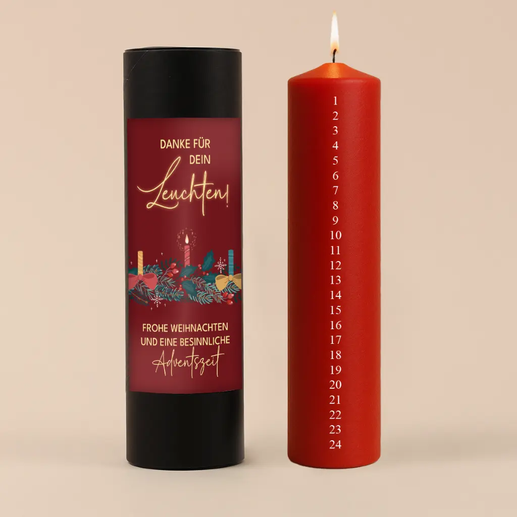 Adventskerze "Countdown"