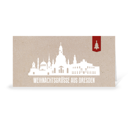 [WP10744] Karte: Skyline modern - Dresden (Wir gestalten gratis für Dich)