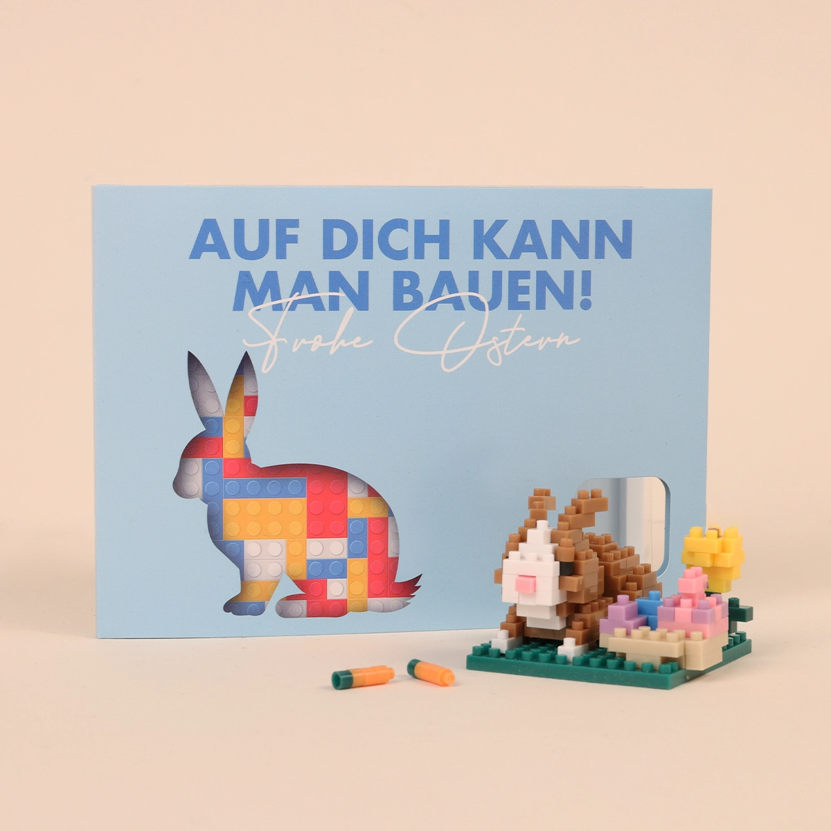 Oster-Baustein-Set "Auf Dich kann man bauen"