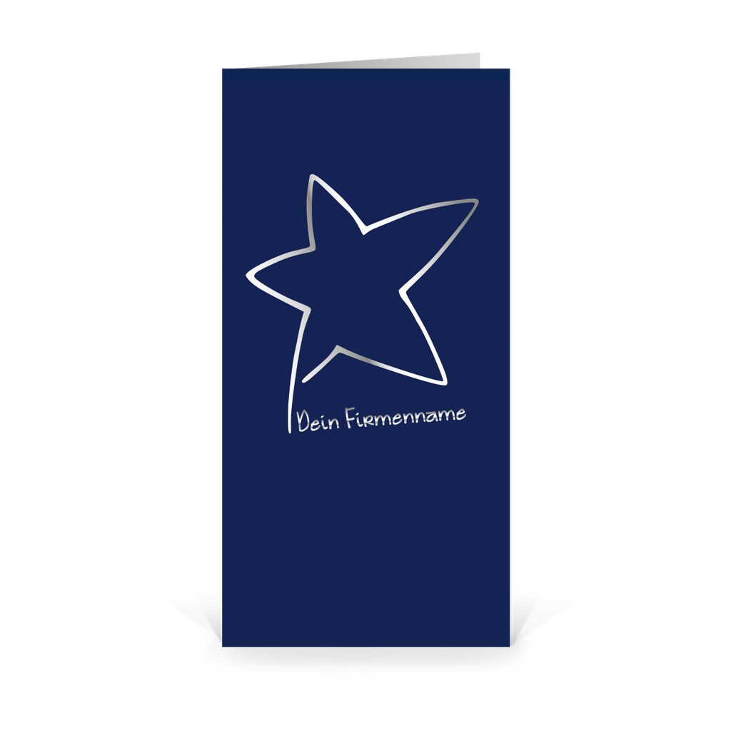Karte: Handsigniert - Weihnachtsstern