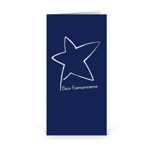 [WP746] Karte: Handsigniert - Weihnachtsstern (Wir gestalten gratis für Dich)